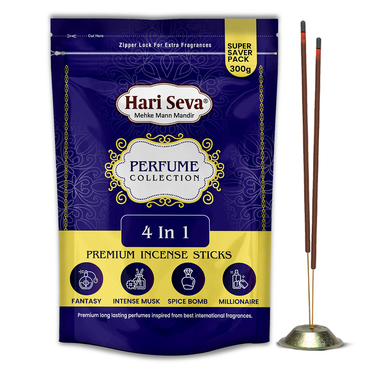 4 in 1 - Perfume Collection Incense Sticks