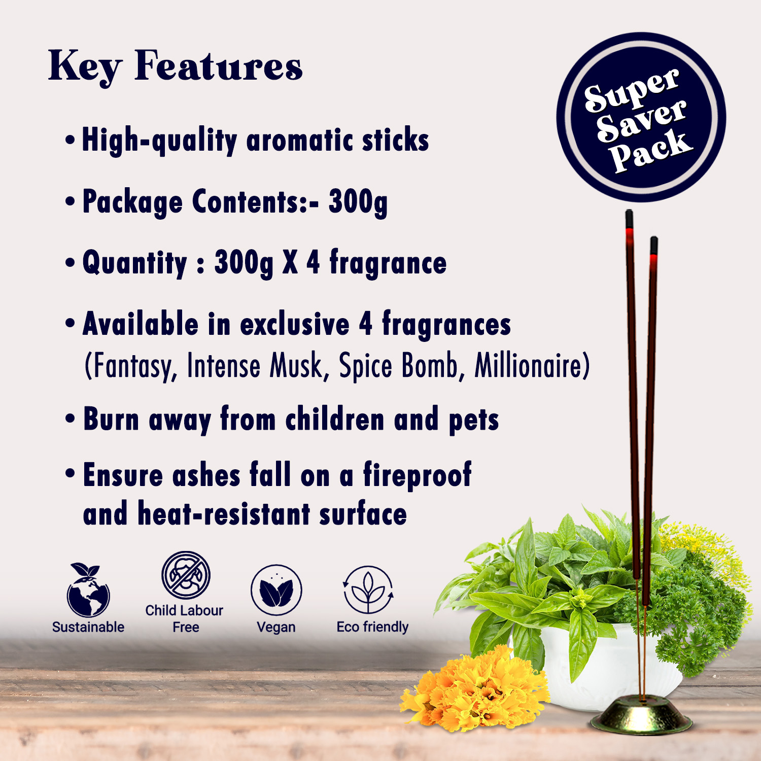 4 in 1 - Perfume Collection Incense Sticks - Image 10