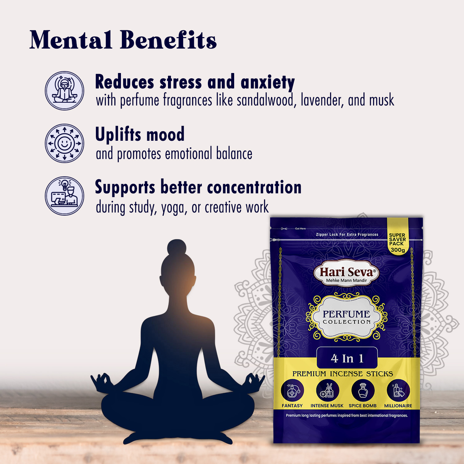 4 in 1 - Perfume Collection Incense Sticks - Image 8