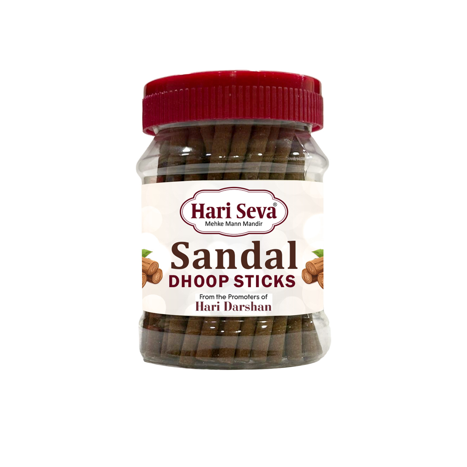 SANDAL - Bamboo Less Dhoop Sticks Jar