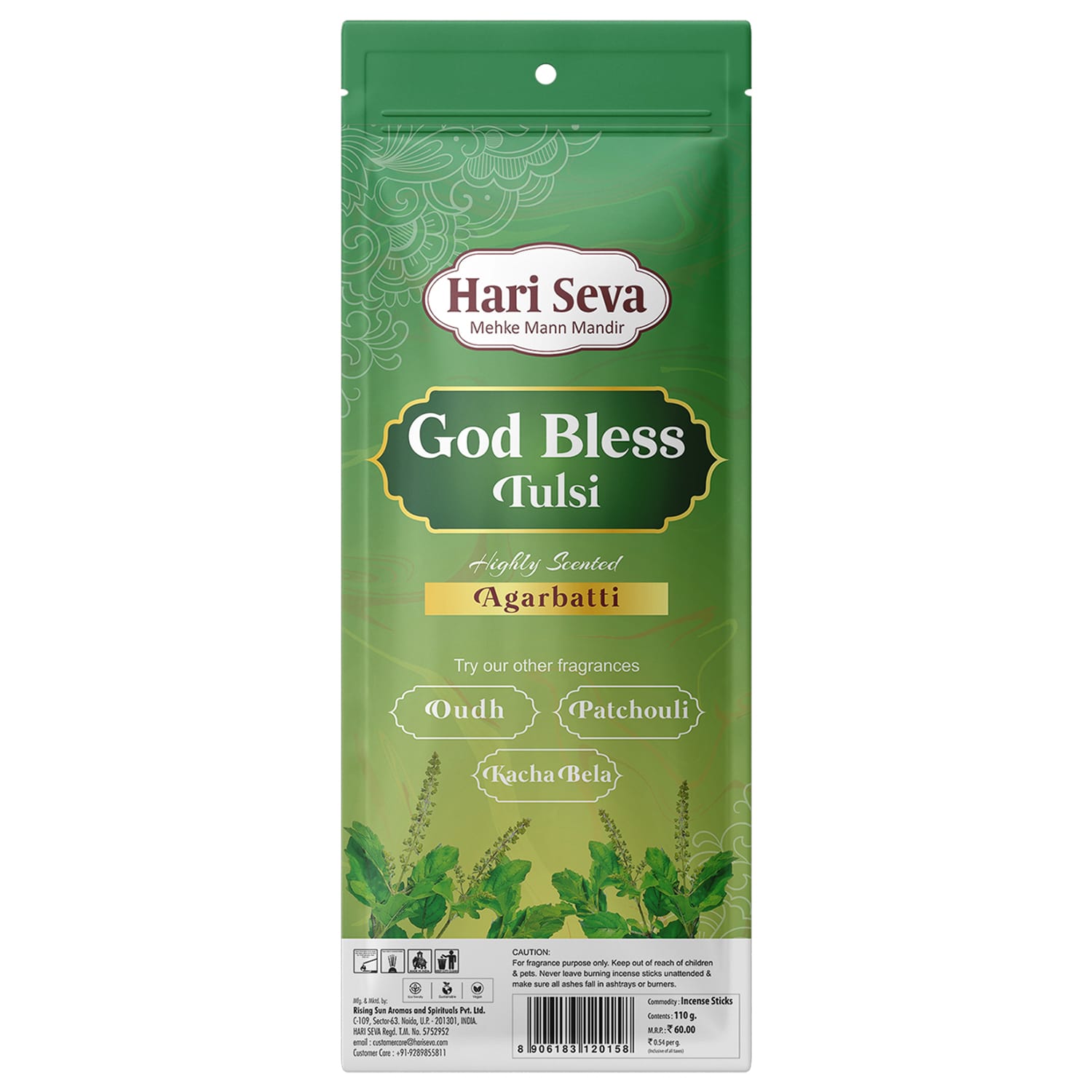 TULSI - God Bless - Incense Sticks - Image 2